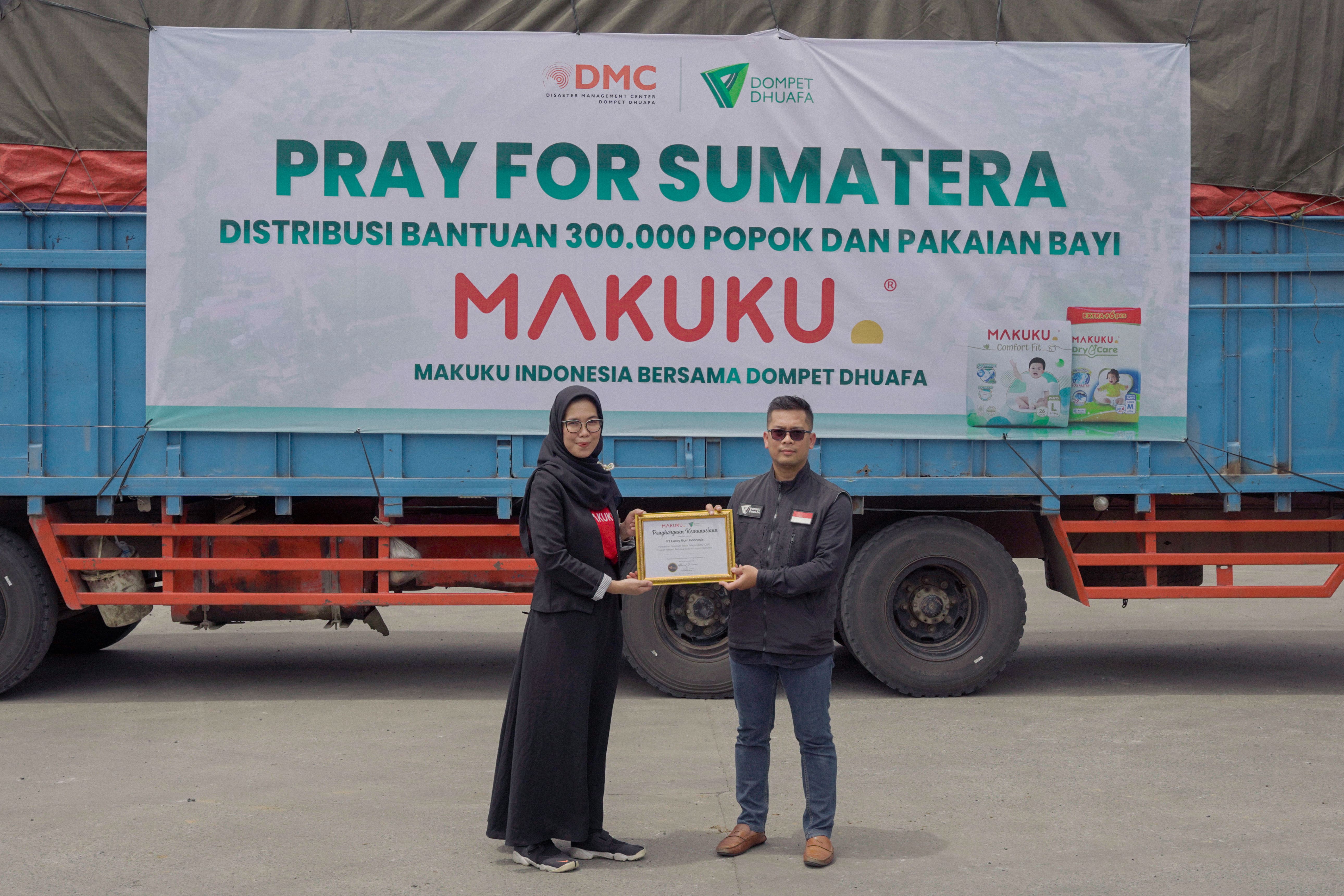 MAKUKU Gandeng Dompet Dhuafa, Donasi 300.000 Popok dan Pakaian Bayi untuk Banjir Sumatera