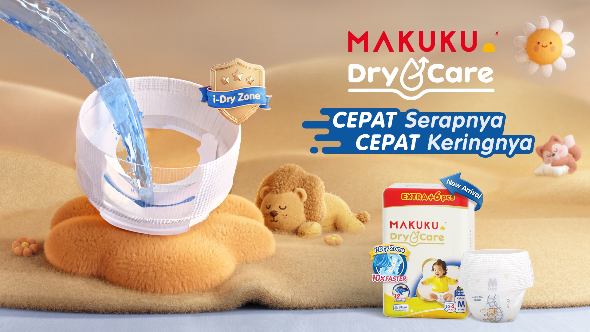 MAKUKU Dry Care Kini Hadir dengan Teknologi I-Dry Zone